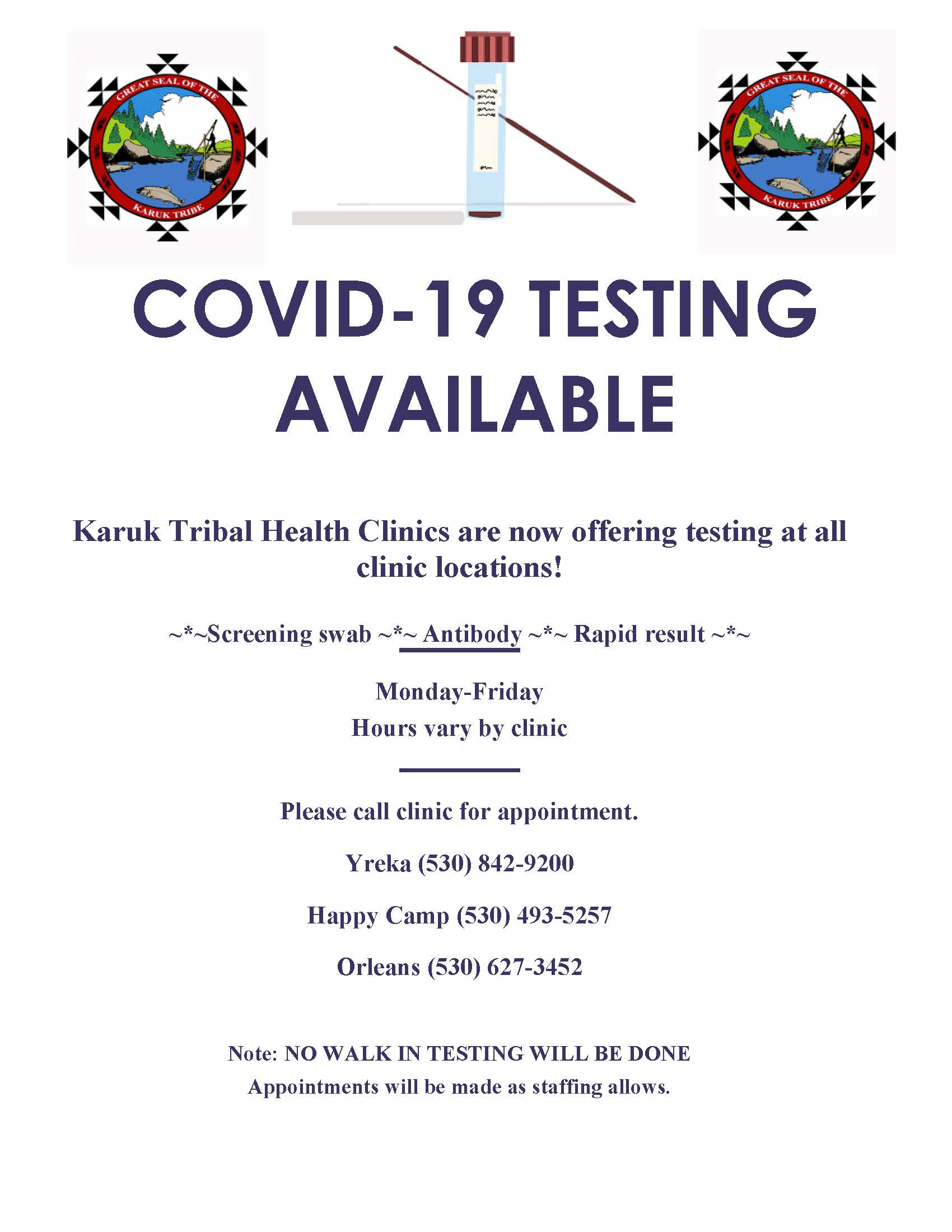 Karuk Testing Flyer